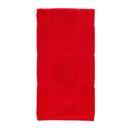 T-Fal T-Fal Red Cotton Checked Parquet Kitchen Towel 1 pk 10948